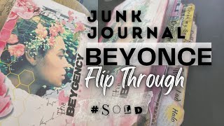 Beyonce Theme  Custom Junk Journal  Flip Through  SOLD [upl. by Mcwilliams]