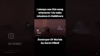 Helldivers 2 Song Aaron Hibell  Destroyer Of Worlds [upl. by Mcquade602]