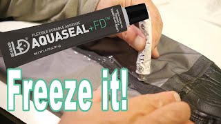 Wader repair with AQUASEAL What to do the opened tube [upl. by Tally993]