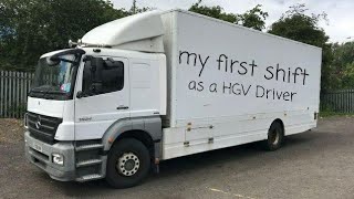 my first shift as a HGV class 2 C driver with no experience [upl. by Yffub]