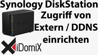 Synology DiskStation DDNS einrichten Zugriff von extern außen [upl. by Limhaj]