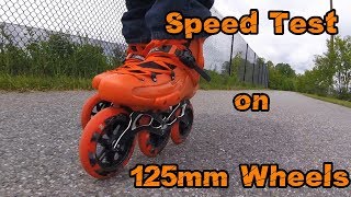 Speed Test  3 x 125mm Wheels on Seba FR1 Skates [upl. by Huesman]