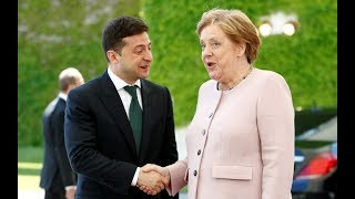 Merkel violently shakes during Berlin meeting with Ukrainian President [upl. by Ayar]