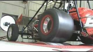 Gaerte Engines Sprint Car on Chassis Dyno [upl. by Benzel]