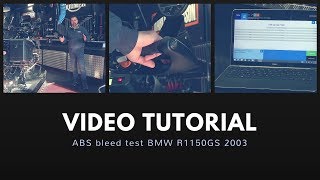 EN  ABS bleed test BMW R1150GS 2003 [upl. by Dygert]