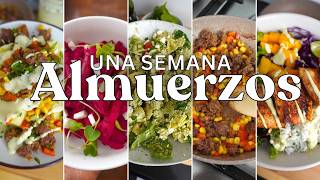 UNA SEMANA DE ALMUERZOS SALUDABLES  Michela Perleche [upl. by Kcire]