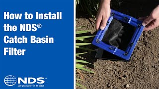 How to Install an NDS Catch Basin Filter  NDS Yard Drainage Systems [upl. by Ydnir]