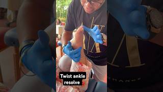 Twisted ankle treatment drrajneeshkant worldfamouschiropractor [upl. by Millburn352]