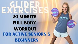 20 minute GLIDER workout for BEGINNERS FUN [upl. by Darcy]