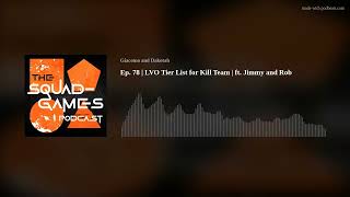 Ep 78  LVO Tier List for Kill Team  ft Jimmy and Rob [upl. by Notsud]