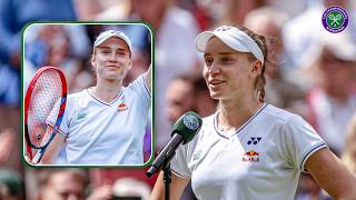 quotI dont like being the favouritequot  Elena Rybakina  QF Oncourt Interview  Wimbledon 2024 [upl. by Brom]