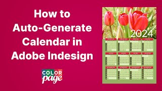 How to AutoGenerate and Design Calendar in Adobe Indesign  2 Minutes Tutorial indesign adobe [upl. by Apps]