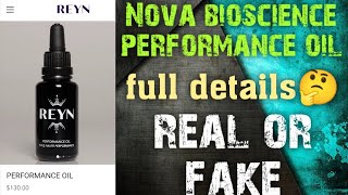 Nova bioscience performance oil review  reyn performance oil legit or scam  reynskin com [upl. by Sined]