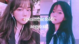 ♡epicanthic folds amp aegyo sal ♡ POWERFUL subliminal [upl. by Kra]