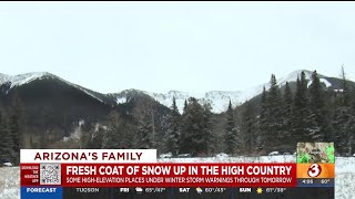 Snowbowl in Flagstaff gets some snow [upl. by Nyar]