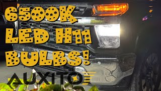 Auxito 6500K LED Headlight Bulb Install  2022 Silverado HD [upl. by Finkelstein]