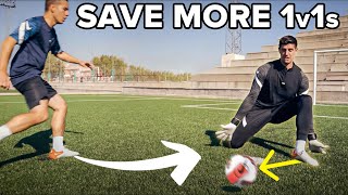 ULTIMATE 1v1 saving goalkeeper tutorial by Courtois [upl. by Ahsinotna896]