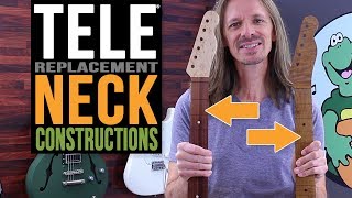 Warmoths 5 Tele® Replacement Neck Constructions [upl. by Neerak]