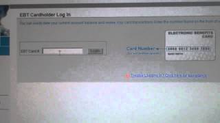 How to check your EBT Card balance  New Website [upl. by Blain]