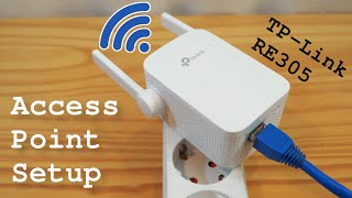 TPLink RE305 WiFi Extender • Access point mode installation and configuration [upl. by Hyacinthie]