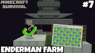 I BUILD ENDERMAN XP FARM IN MINECRAFT MINECRAFT PART7 [upl. by Grieve]