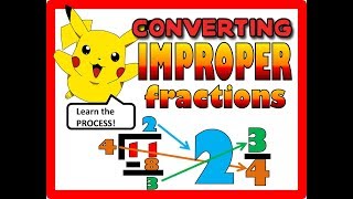 Converting Improper to Mixed Numbers Song that shows the process [upl. by Oberon213]