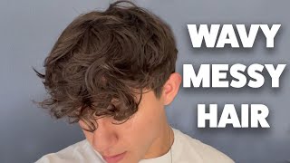 EASY Messy Hair Tutorial For The PERFECT Wavy Hair [upl. by Dyna749]