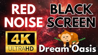 Red Noise for Deep Sleep  Tinnitus Relief Sound Therapy  Black Screen [upl. by Vanni]