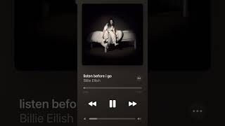 Billie Eilish  Listen Before I Go [upl. by Alan]