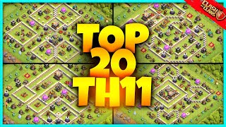 New Best INSANE TH11 BASE WARTROPHY Base Link 2024 Top20 in Clash of Clans  Town Hall 11 War [upl. by Arahat]