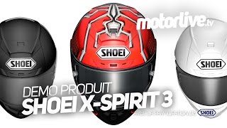 SHOEI XSPIRIT III 2016  DEMO EQUIPEMENT [upl. by Kilmarx]