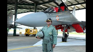 President Murmu takes a sortie on the Sukhoi 30 MKI fighter aircraft at the Tezpur Air Force Station [upl. by Loughlin482]