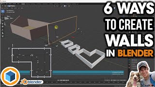 6 Ways to CREATE WALLS in Blender Architecture in Blender [upl. by Jannel]