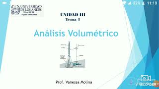 Introducción al análisis volumétrico [upl. by Grati]