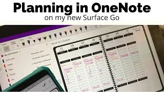 Planning in OneNote On My New Surface Go  theawesomeplanner [upl. by Mayworm]