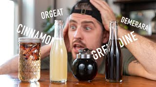 4 EASY to Make Cocktail Syrups  grenadine amp orgeat [upl. by Alika]