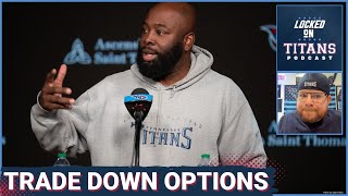 Tennessee Titans Best TRADE DOWN Options NFL Draft Hot Takes amp Titans Free Agents Moves Remaining [upl. by Sowell]