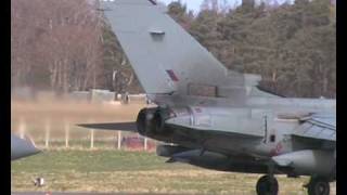 ZG792 Tornado GR4 Paired Take Off RAF Lossiemouth [upl. by Beker649]