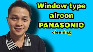 PANASONIC window type aircon cleaning [upl. by Il]