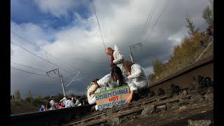 Ende Gelände 2018 Auf dem Weg zur Hambachbahn [upl. by Abisia448]