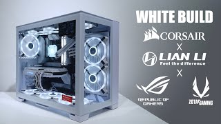 Lian Li 011 Dynamic Mini Snow White PC corsair asusrog rog lianli New SiSalju 20 zotacgaming [upl. by Gathers485]