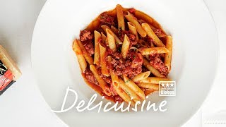 Delicuisine Rezept Pasta alla salsiccia [upl. by Clemmy]