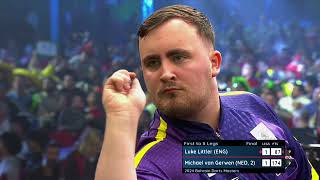 LUKE LITTLERS FIRST TV TITLE Littler v Van Gerwen  2024 Bahrain Darts Masters FULL FINAL [upl. by Aiuqet]