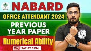 NABARD Office Attendant  Numerical Ability Previous Year Paper  by Sumit Sir [upl. by Ahrendt]