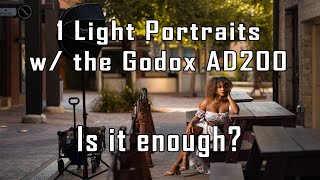 1 Light Portraits w the Godox AD200  Is it Enough [upl. by Fabrienne]