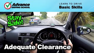 Adequate Clearance  Learn to drive Basic skills [upl. by Ahsikal]