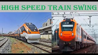 Electrifying rail action with high speed Train swing  Vande BharatAmrit Bharat amp many more [upl. by Ful]