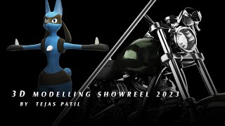 3D Modelling showreel  Autodesk maya  by tejas patil [upl. by Atilem316]