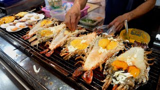 버릴 게 1도 없는 랍스터와 초대형 징거미 새우 특이하고 보기 힘든 태국 수상시장  Thailand Street Food [upl. by Merceer132]