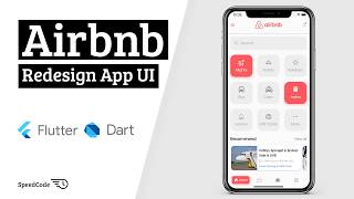 Airbnb Redesign App  Flutter UI  Speed Code [upl. by Tyler]